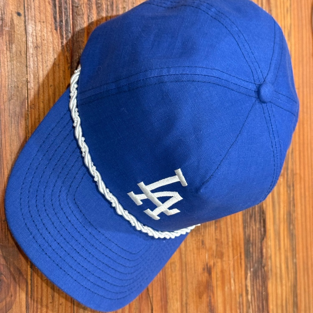 New Era LA Dodgers Rope Golf Cap with White Embroidery